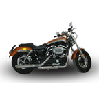 V Performance, 80mm Slash Cut slip-on mufflers. Chrome