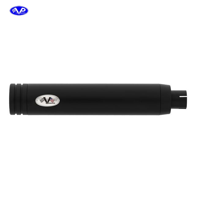 V Performance, 80mm Double Ring slip-on mufflers. Black
