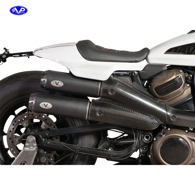 V Performance, 2-2 muffler set Sportster S. Black