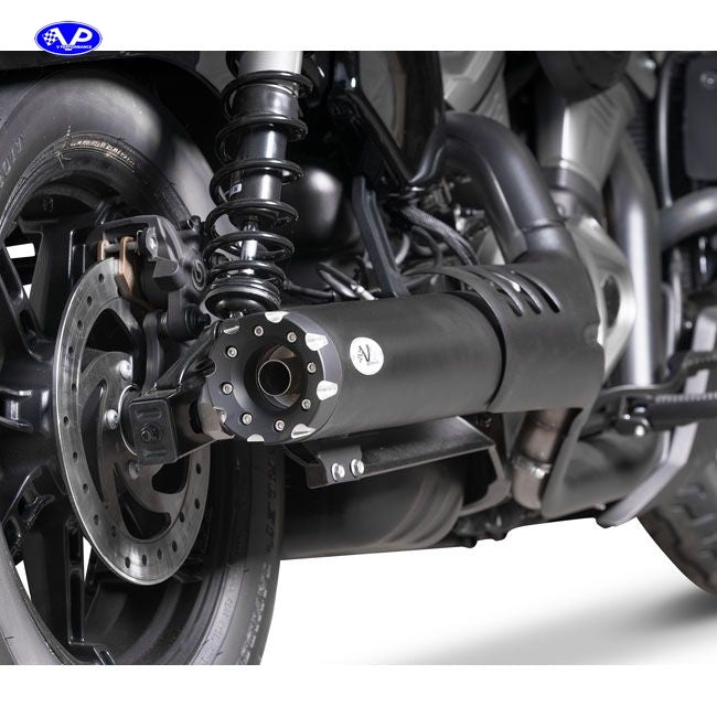 V Performance slip on muffler for Nightster. Black