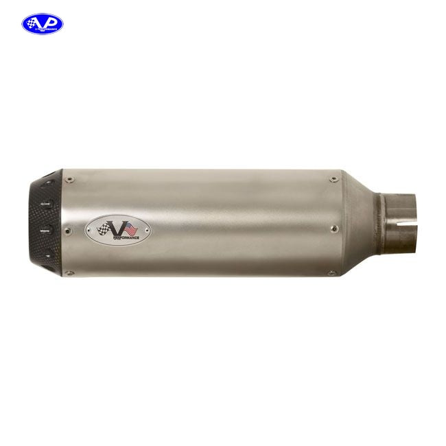 V Performance, ''Tracker'' slip-on muffler set Fat Bob. Satin