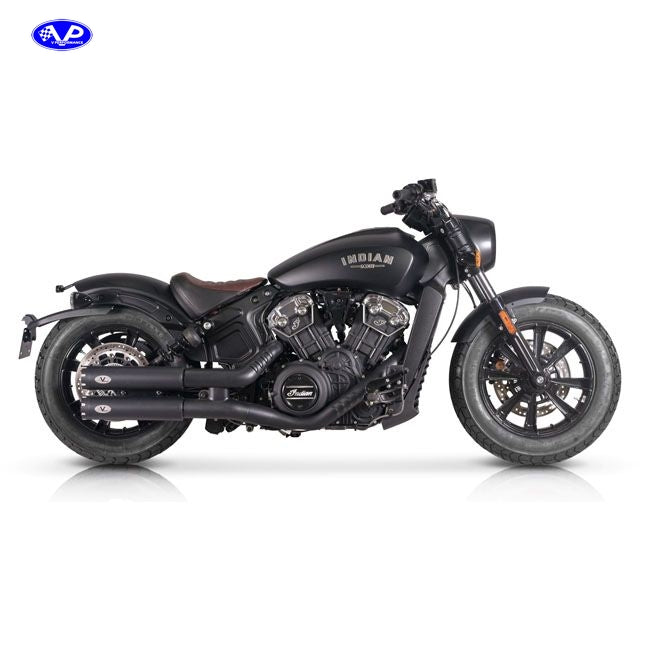 V Performance, Revolver 90mm slip-on muffler set. Black