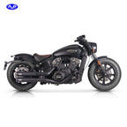 V Performance, Revolver 90mm slip-on muffler set. Black