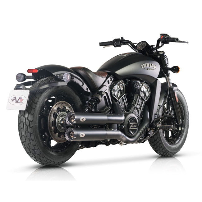 V Performance, Revolver 90mm slip-on muffler set. Black