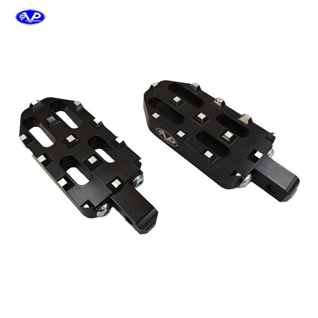V Performance, rider foot peg set. Black