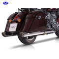 V Performance, 100mm Banger slip-on muffler set. Chrome