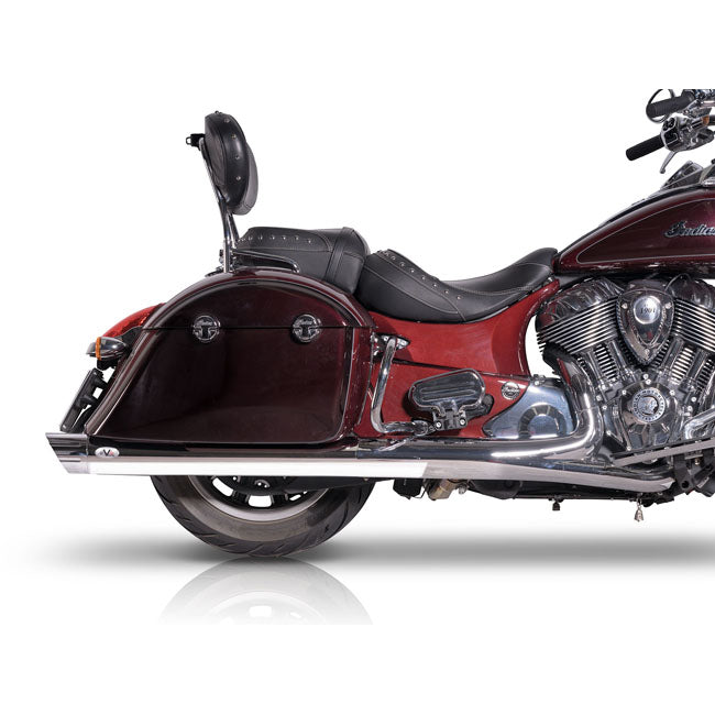 V Performance, 100mm Banger slip-on muffler set. Chrome