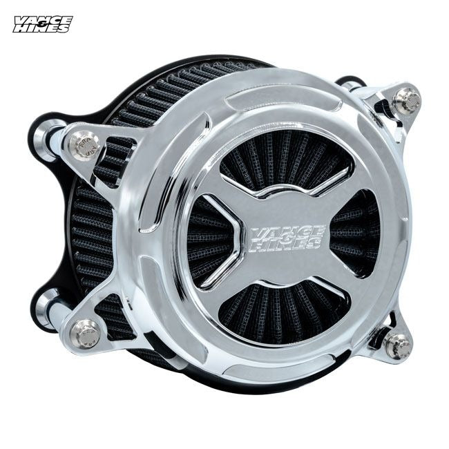 Vance & Hines, VO2 X air cleaner assembly. Chrome