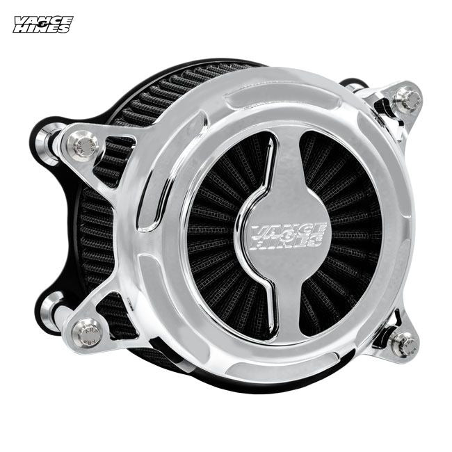 Vance & Hines, VO2 Blade air cleaner assembly. Chrome