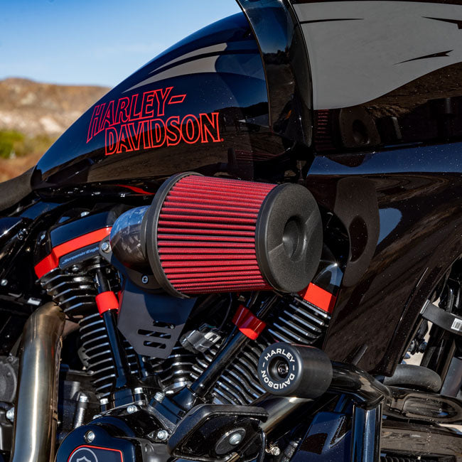 Vance & Hines, VO2 Falcon XL air intake. Gloss Forged Carbon