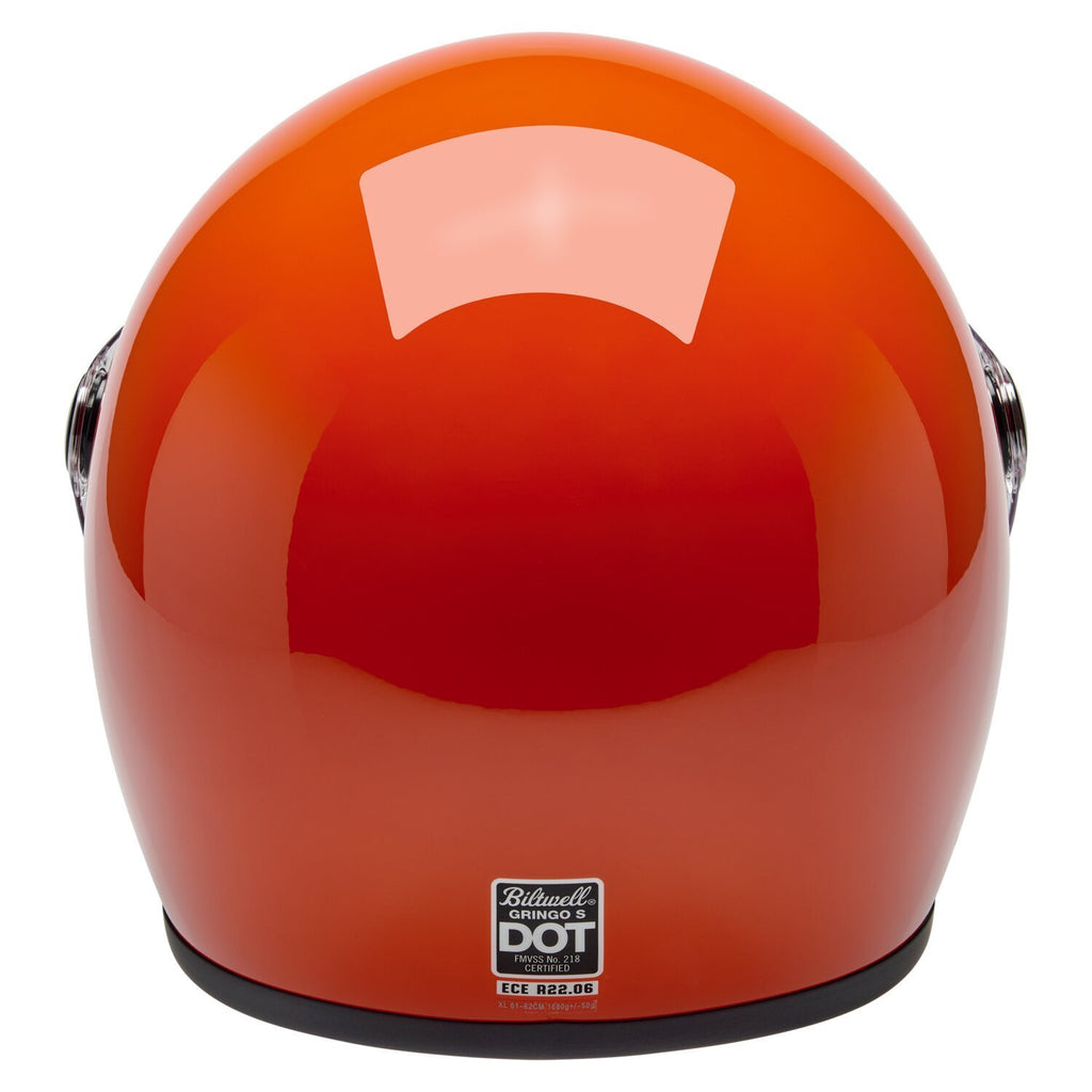 Biltwell Gringo S helmet gloss hazard orange