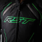 RST S-1 Jacket Textile Black/Grey/Neon Green Size M - Extra