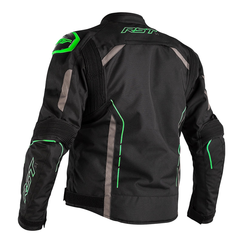 RST S-1 Jacket Textile Black/Grey/Neon Green Size M - Extra
