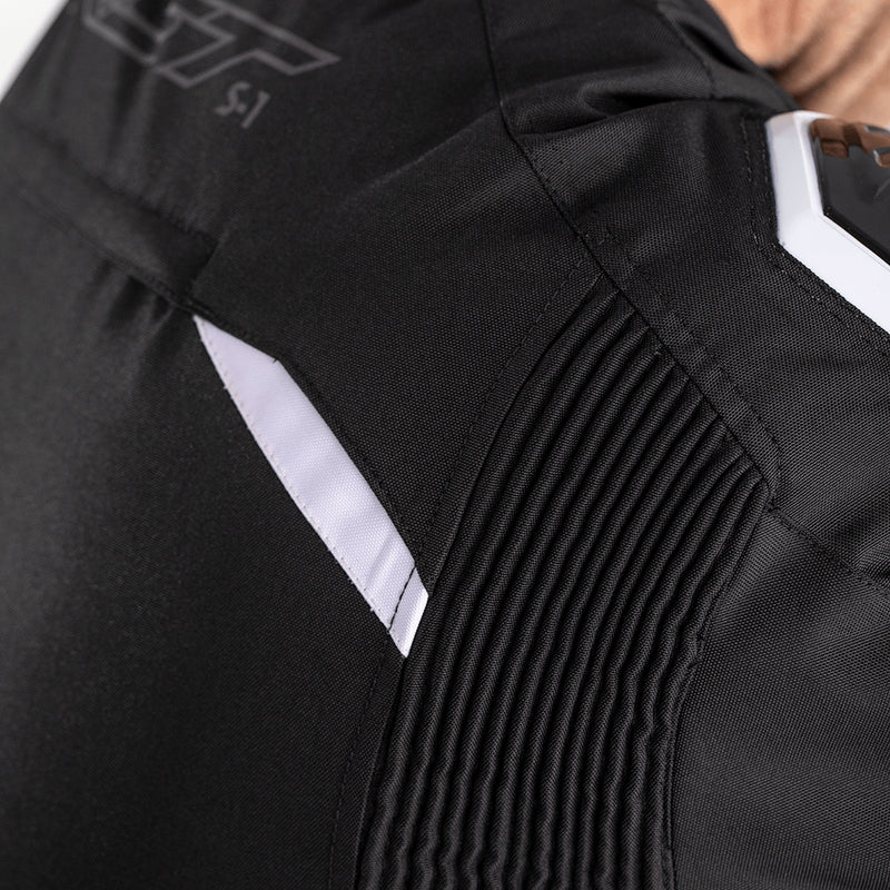 RST S-1 Jacket Textile Black/White Size XL - Extra