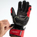 RST TracTech Evo 4 Leather Gloves - Red/White/Black Size S - Extra