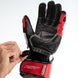 RST TracTech Evo 4 Leather Gloves - Red/White/Black Size S - Extra