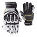 RST TracTech Evo 4 Short Leather Gloves White/Black Size XS - Extra