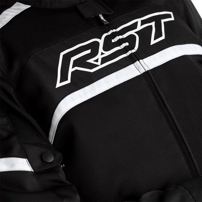 RST Pilot CE Jacket Textile - Black/White Size 3XL - Extra