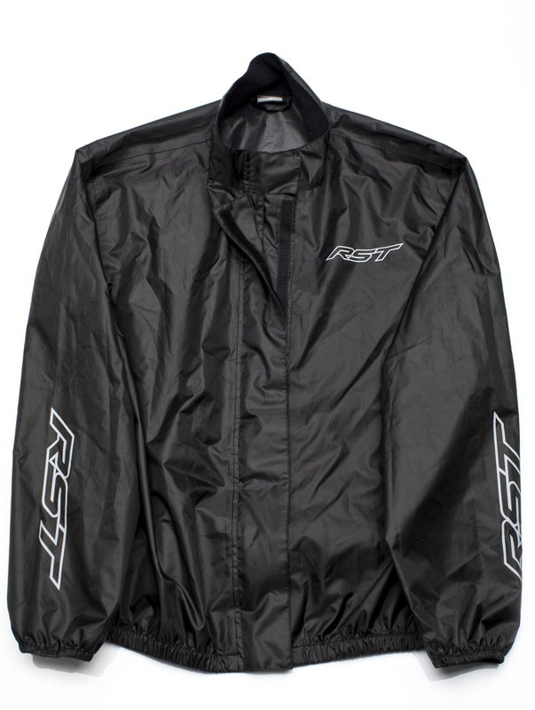 RST Lightweight Waterproof Rain Jacket - Black Size M - Main