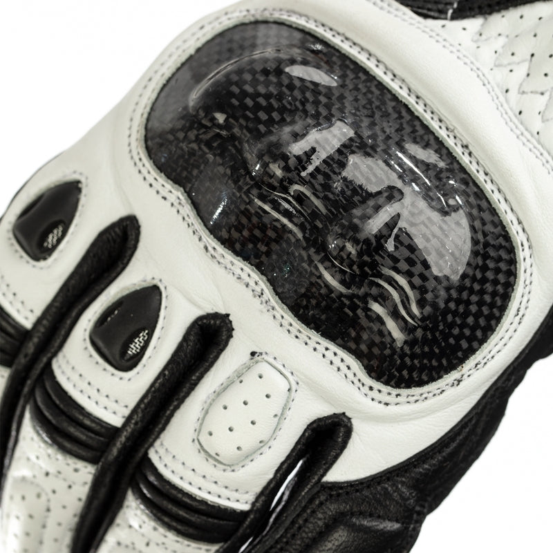 RST Ladies Stunt 3 CE Women Gloves Leather/Textile - White - Extra