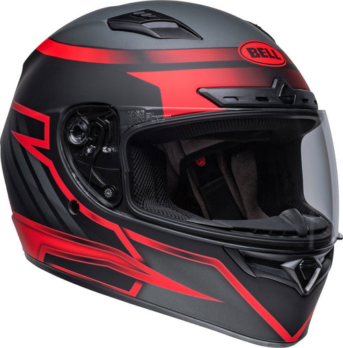 BELL Qualifier DLX Mips Helmet - Raiser Matte Black/Crimson - Extra