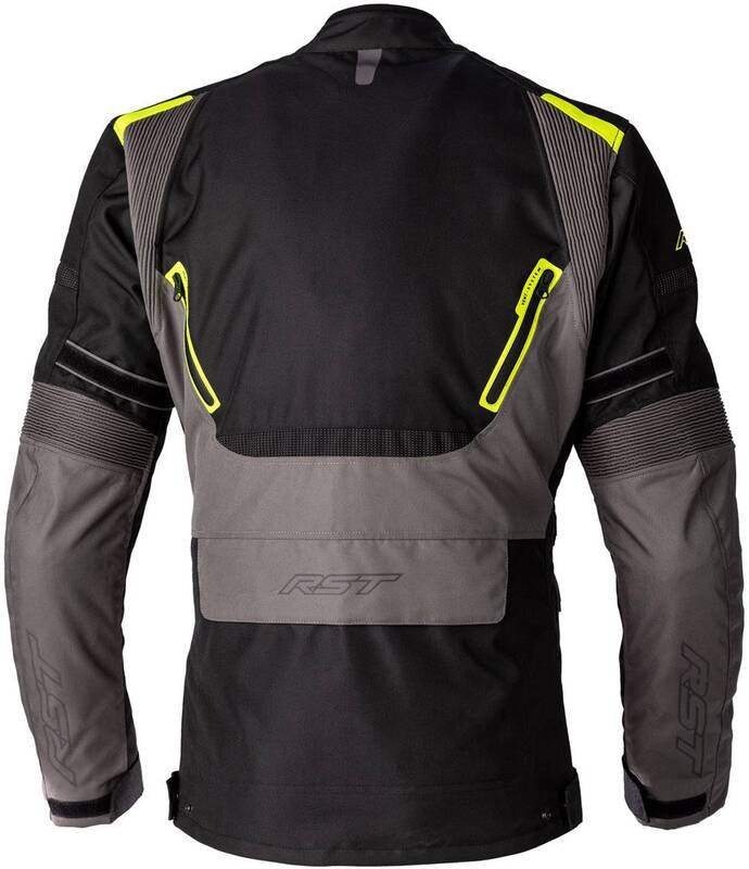 RST Endurance CE Textile Jacket - Black/Grey/Flo Yellow - Extra