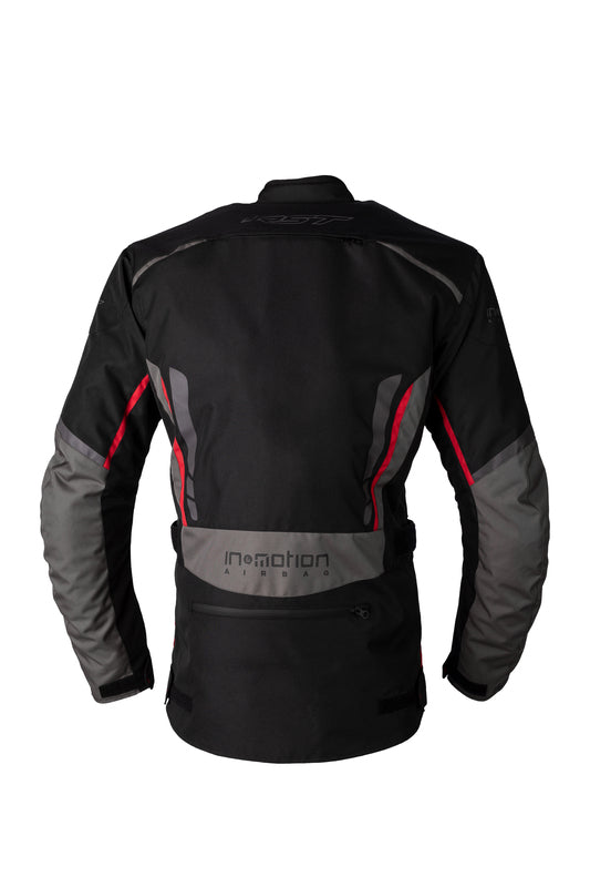 RST Axiom Plus Airbag CE Textile Jacket - Black/Grey/Red Size L - Extra