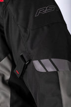 RST Axiom Plus Airbag CE Textile Jacket - Black/Grey/Red Size L - Extra