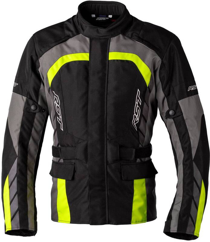 RST Alpha 5 CE Textile Jacket - Black/Flo Yellow Size S - Extra