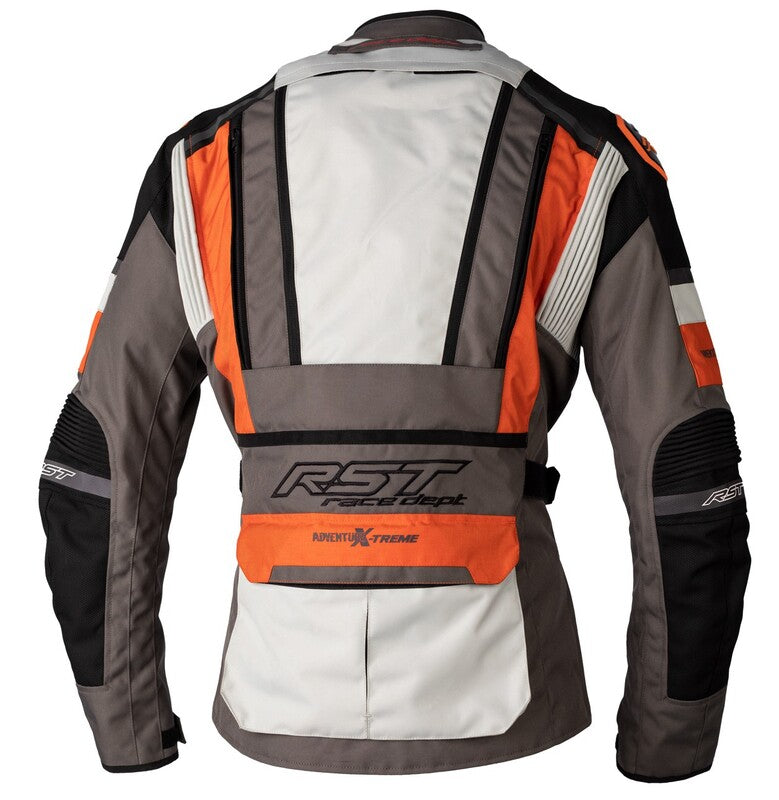 RST Race Dept Adventure X-Treme CE Textile Jacket - Grey/Ice/KTM Orange Size M - Extra