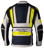 RST Race Dept Adventure X-Treme CE Textile Jacket - Silver/Navy/Yellow Size S - Extra