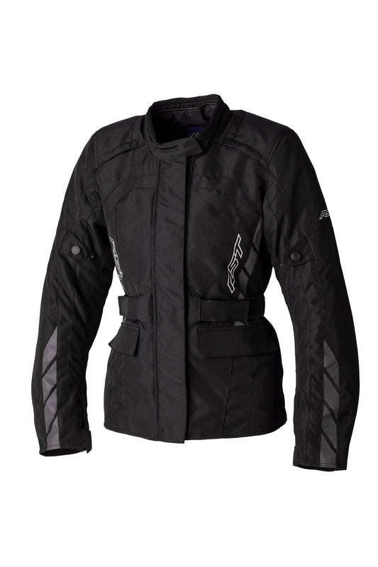 RST Ladies Alpha 5 CE Textile Jacket - Black/Black Size XS - Main