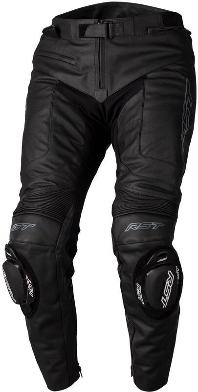 RST S1 CE Leather Pants - Black/Black Size 3XL - Extra