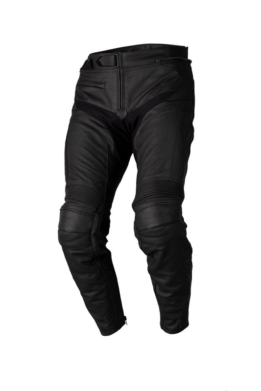 RST S1 SPORT CE Leather Pants - Black/Black Size L Short Leg - Main