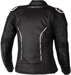 RST Ladies S1 CE Leather Jacket - Black/White Size XS - Extra