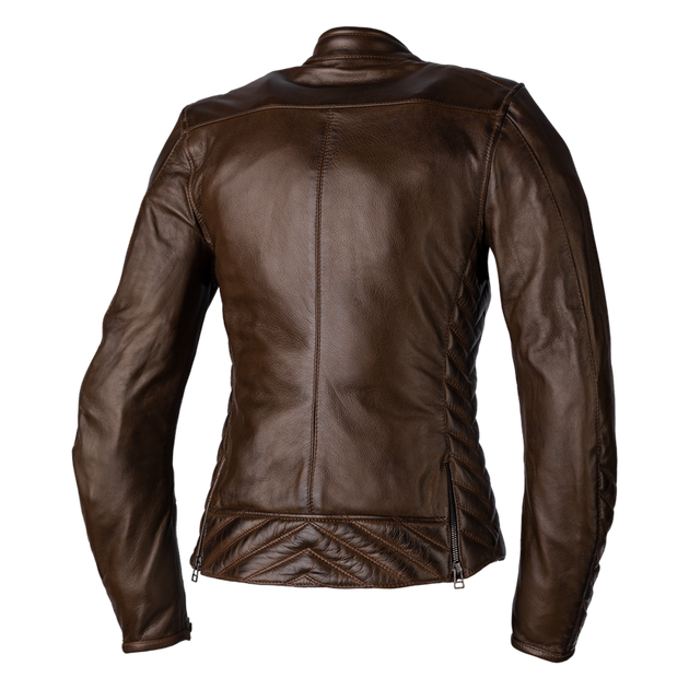 RST Ladies Roadster 3 CE Leather Jacket - Brown Size XS - Extra