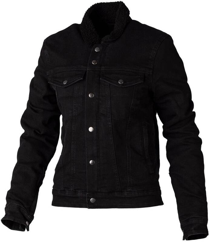 RST Sherpa Denim CE Textile Jacket - Black Size M - Main
