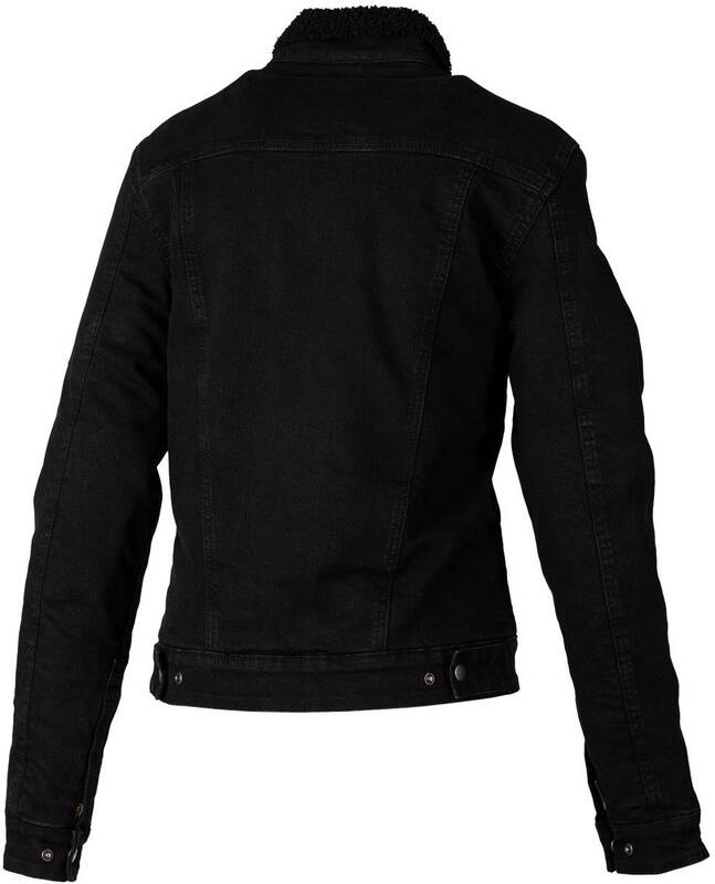 RST Ladies Sherpa Denim CE Textile Jacket - Black Size XS - Main