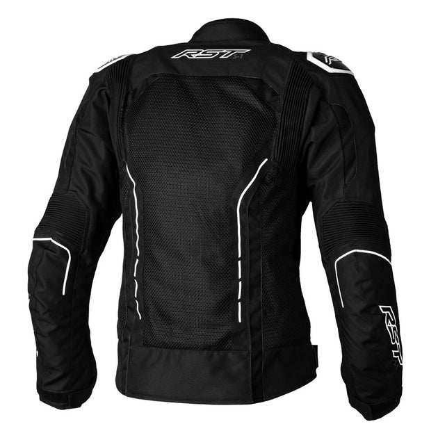 RST Ladies S1 Mesh CE Textile Jacket - Black/White Size XS - Extra