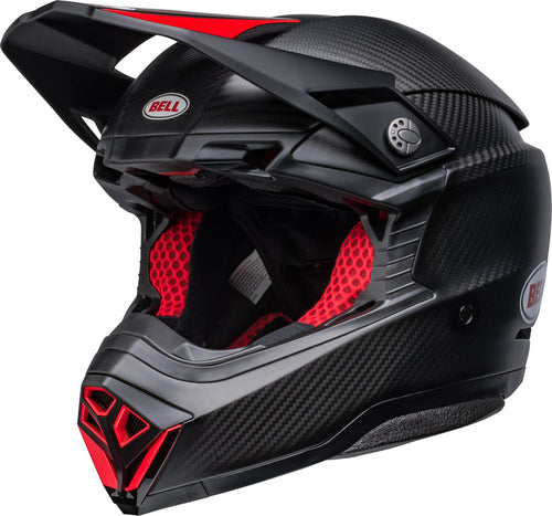 BELL Moto-10 Spherical Helmet - Satin/Gloss Black/Red - Extra