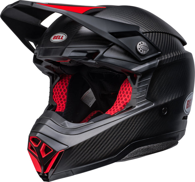 BELL Moto-10 Spherical Helmet - Satin/Gloss Black/Red - Extra