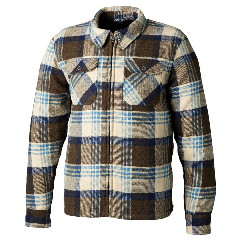 RST Brushed textile shirt Men CE - Brown - Main