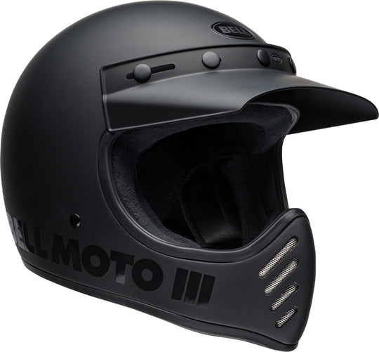 BELL Moto-3 Classic Helmet - Matte/Gloss Blackout - Extra