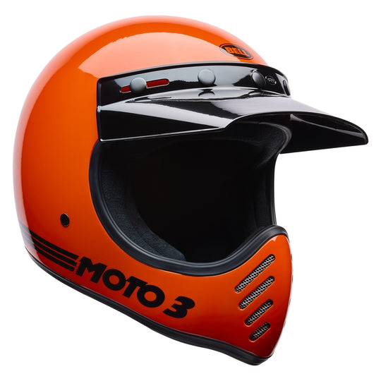 BELL Moto-3 Helmet - Classic Gloss Orange - Extra