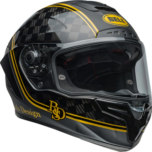 BELL Race Star DLX Flex Helmet - RSD Player Matte/Gloss Black/Gold - Extra