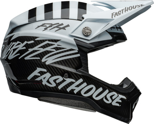 BELL Moto-10 Spherical Helmet - Fasthouse Mod Squad Gloss White/Black - Extra