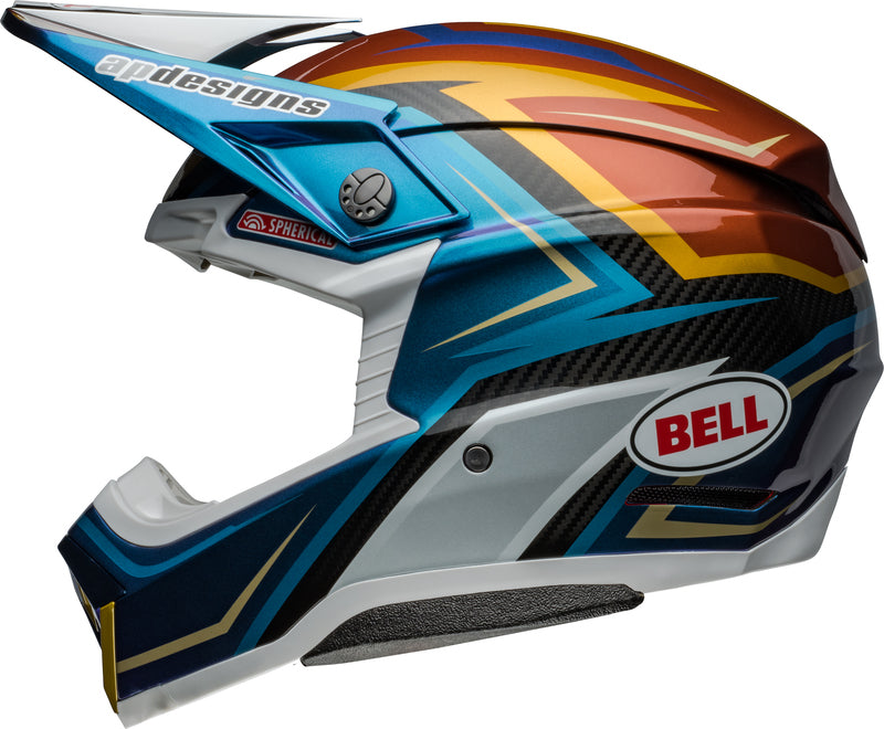 BELL Moto-10 Spherical Helmet - Tomac Replica 24 Gloss White/Gold - Main