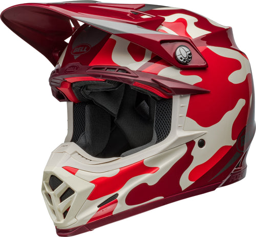BELL Moto-9S Flex Helmet - Ferrandis Méchant Gloss Red/Silver - Extra