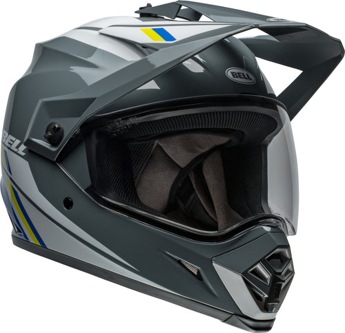 BELL MX-9 Adventure MIPS Helmet - Alpine Gloss Charcoal/Silver - Extra