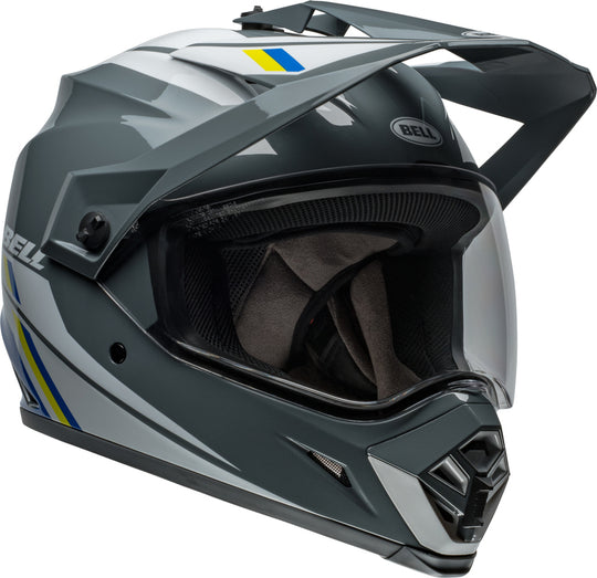 BELL MX-9 Adventure MIPS Helmet - Alpine Gloss Charcoal/Silver - Extra